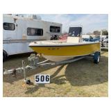 Answer machine 18ft Center Console boat. 90HP