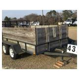 Double Axle Trailer 76inx10ft