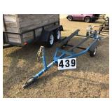 Single axle blue jet ski tailer no title