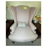 WING BACK ARM CHAIR WITH FOOT STOOL