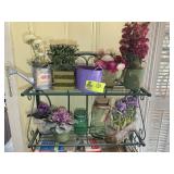 GROUP OF ARTIFICIAL PLANTS AND FLOWERS