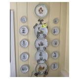 GROUP OF HOLLY HOBBY DECORATIVE PLATES AND LASTING