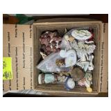 TWO BOXES CONTAINING MISC DOLL FURNITURE, WOOD, PL