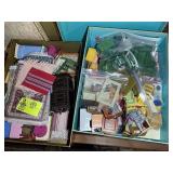 THREE BOXS CONTAINING MISC PLASTIC DOLL HOUSE FURN