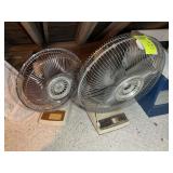 PAIR OF PEDESTAL FANS