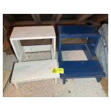 PAIR OF WOODEN STEP STOOLS