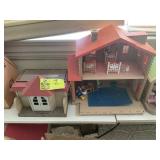 GROUP OF 2 VINTAGE DOLL HOUSES, EPOCH AND BANDAI,