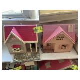 GROUP OF 2 VINTAGE DOLL HOUSES, SYLVANIAN FAMILY
