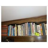 TOP SHELF OF BOOKS INCLUDING, CHILDCRAFT AND OTHER