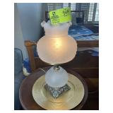 ELECTRIC HURRICANE STYLE TABLE LAMP, 17 IN TALL