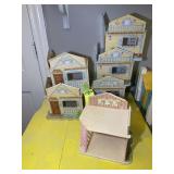 GROUP OF 6 CARDBOARD AND PLASTIC  VINTAGE SYLVANIA