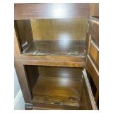 TWO DOOR WOODEN VINTAGE WASH STAND, 24 IN X 16 IN
