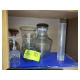 ASSORTED STEM GLASSWARE AND VASES