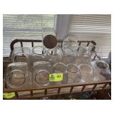 GROUP OF GLASS CANDY OR COOKIE JARS