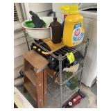 SMALL METRO RACK WITH CONTENTS