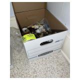 BOX OF DECORATIVE ITEMS AND FIGURINES