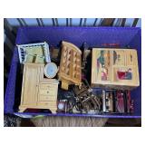 TWO BOXES OF DOLL HOUSE FURNITURE