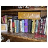 SHELF OF BOOKS, VARIOUS TITLES AND AUTHORS