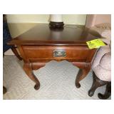 RIVERSCRAFT ONE DRAWER SIDE TABLE, 22 IN X 27 IN X