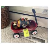 MINIATURE RADIO FLYER WAGON, APPROX 13 IN LONG