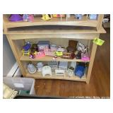 TWO SHELF BOOKCASE, NO CONTENTS, 39 IN X 13 IN X 3