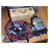 GROUP OF LUGGAGE AND BACK PACK