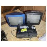 MAGNAVOX VHS PLAYER AND LG DVD AND CD PLAYER, 2 SM