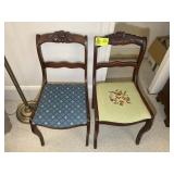 PAIR OF WOODEN CHAIRS