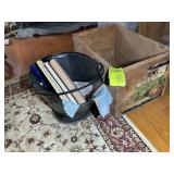 OLD WOOD BOX AND ASH BUCKET