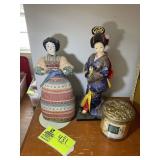 PAIR OF ORIENTAL DOLLS