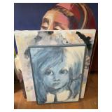 GROUP OF PAINT ON CANVAS PAINTINGS