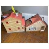 PAIR OF SYLVANIAN FAMILIES DOLL HOUSES, LOG CABIN