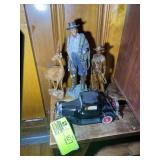 GROUP OF FIGURINES AND 1932 FORD COUP MODEL CAR