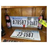GROUP OF MONTANA THEMED MEMORABILIA, COKE BOTTLES,