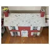 VINTAGE TIN MARX DOLL HOUSE WITH ASSORTED FURNITUR