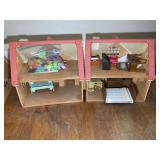 PAIR OF SYLVANIAN FAMILIES DOLL HOUSES, COPPER BEA