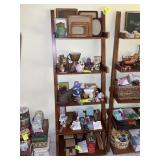 5 TIER LEANING SHELF UNIT, 27 IN X 75 IN, NO CONTE