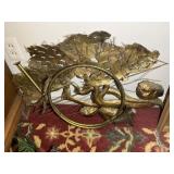 GROUP OF FOOT STOOLS AND WALL ART