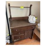 3 DRAWER ONE DOOR WASH STAND, 32 IN X 18 IN X 48 I