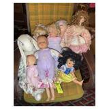 GROUP OF DOLLS, SOME VINTAGE