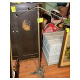 VINTAGE METAL ADJUSTABLE HEIGHT COAT RACK, 56 IN T