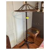 VINTAGE IRON CLOTHING OR COAT RACK, 31 IN DIAMETER