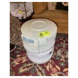 PAIR OF CIRCULAR FANS