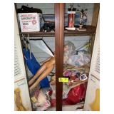CONTENTS OF CABINET INCLUDING DOLLS, TOYS, ETC