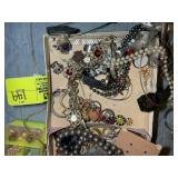 GROUP OF COSTUME JEWELRY, WATCHES, NECKLACES, EARR