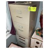 TWO METAL FILE CABINETS