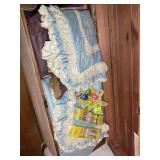 CONTENTS OF CEDAR CHEST, LINENS, BLANKETS, EASTER