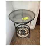 ROUND ROLLING TABLE, 20 IN DIAMETER X 26 IN