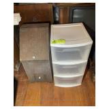 POTATO BIN AND PLASTIC STORAGE CONTAINER