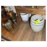 GROUP OF POTS AND VASES, NO 4 WATER DISPENSER NO V